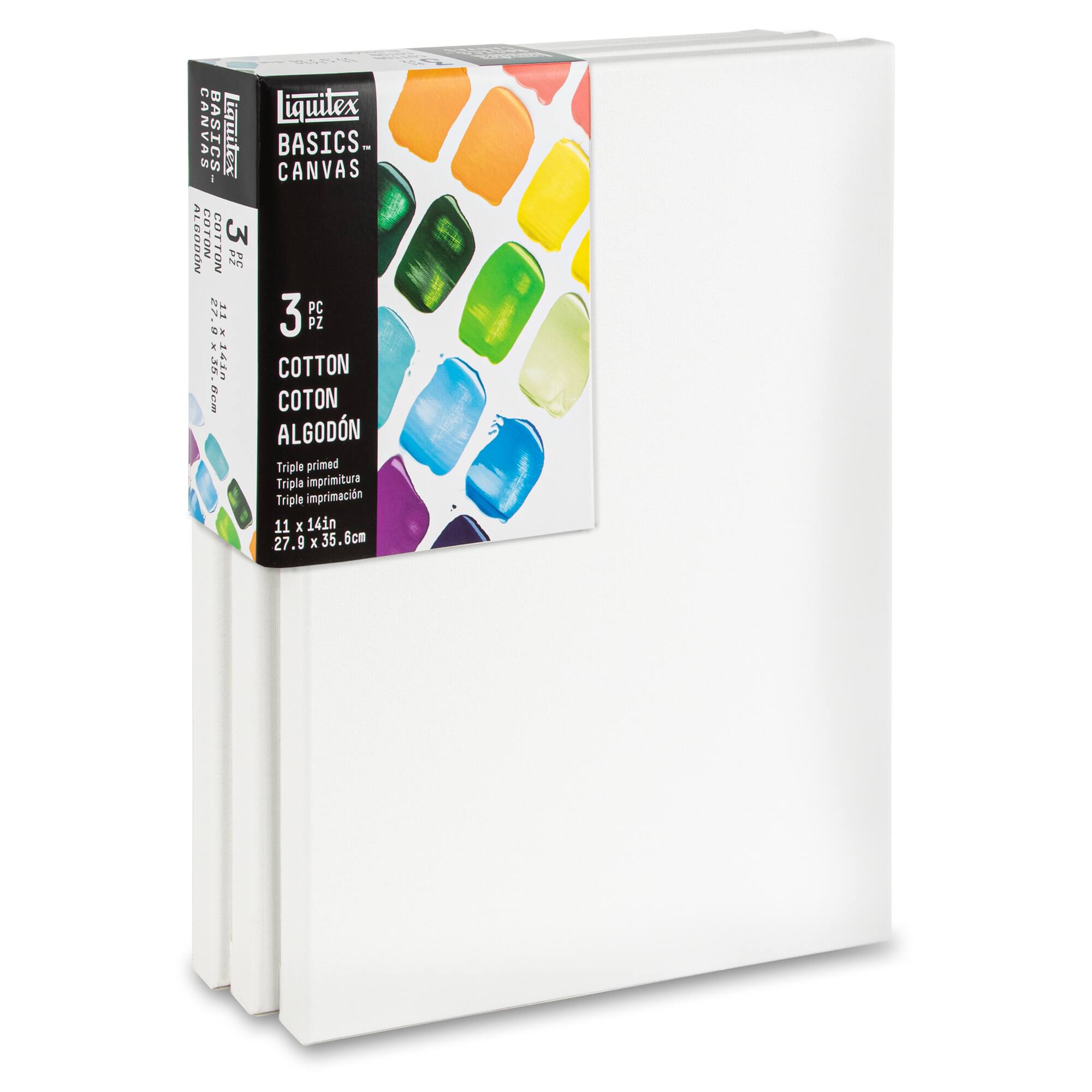 Liquitex® BASICS® 3 Pack Cotton Canvas Pack